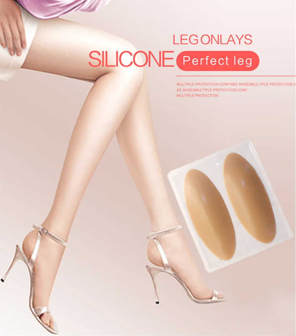

Силиконовые накладки на ножки, силиконовые щитки для голени, мягкие самоклеящиеся для кривых или тонких ног, тела, красоты ног, силиконовые ...