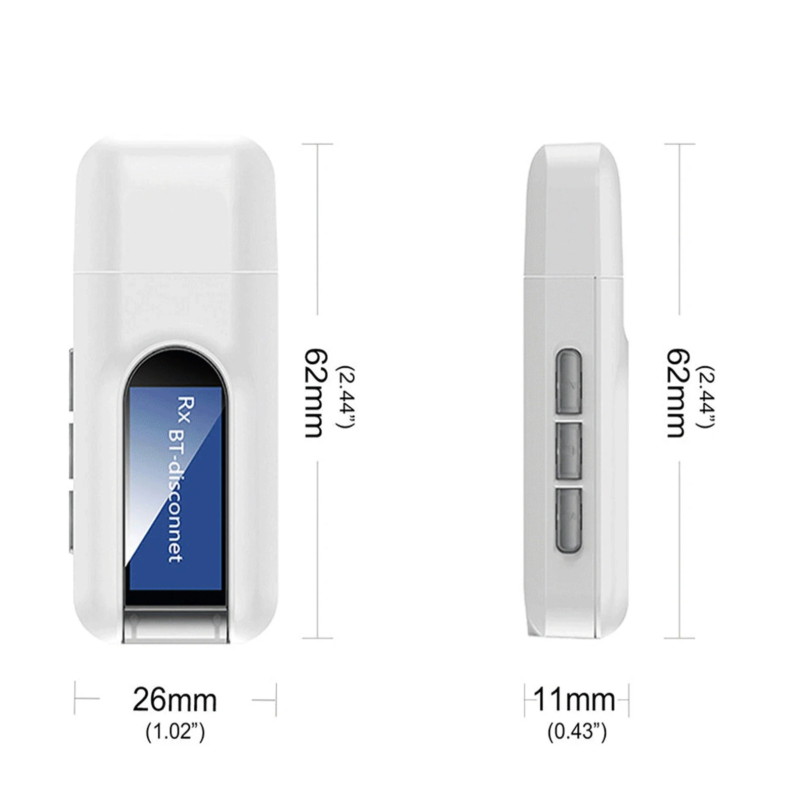 

New Upgrade Two-in-one TV Computer Mobile Phone Car BT 5.0 Receiver Transmitter USB Bluetooth Audio Adapter 10m Transmission