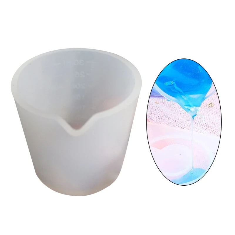 

10Pcs 30mlSilicone Measuring Cups Handmade DIY Crystal Epoxy Jewelry Making Tool C7AE