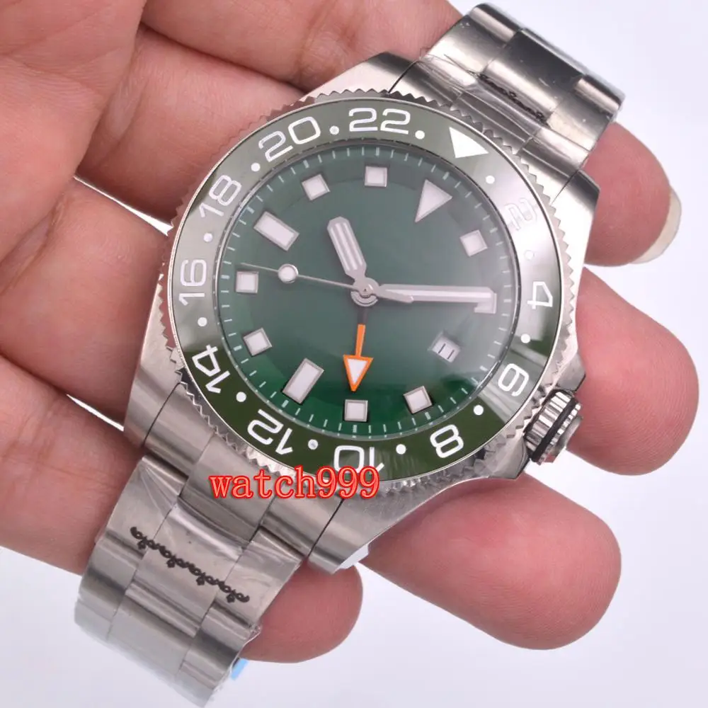 Мужские стерильные часы BLIGER автоматические светящиеся механические с