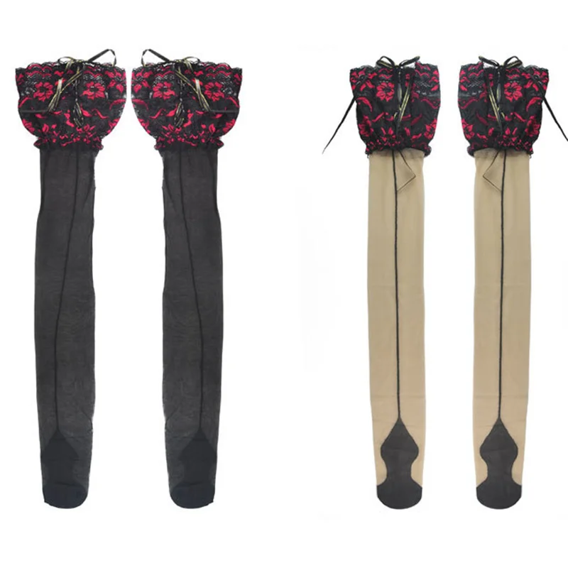 Новинка пикантные прозрачные чулки в стиле панк горничной на каблуке широкие