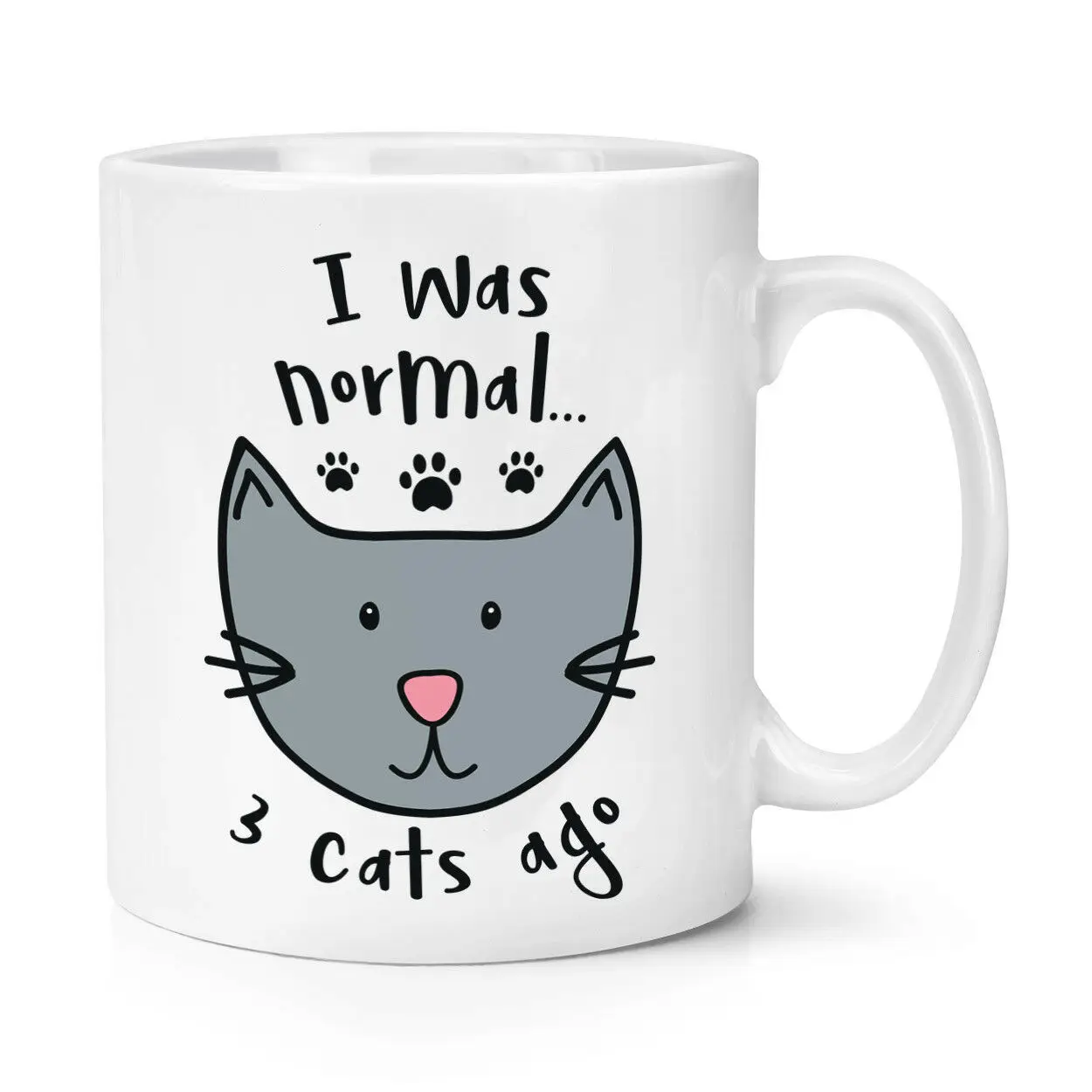 I Was Normal 3 Cats Ago Cup Funny Crazy Cat Lady Kitten Mug | Дом и сад