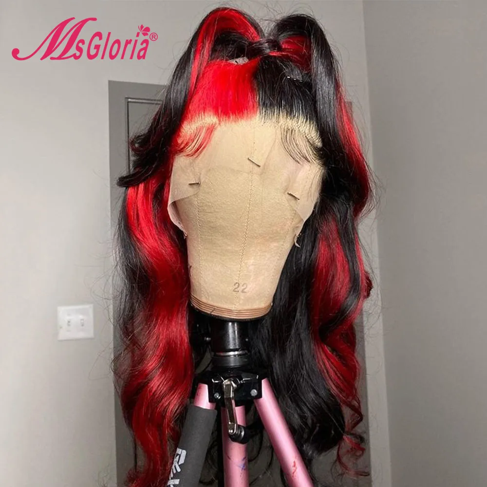 Парик с фронтальной сеткой 13x6 парики из цветных человеческих волос 13x4 парик