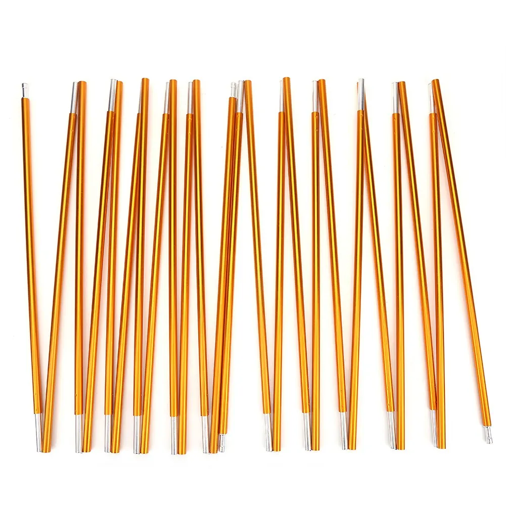 

2Pcs/Lot Outdoor Camping Hiking Travel 12 Sections Aluminum Alloy 8.5mm 4.42m Tent Poles Tent Skeleton Support Rod Accessories