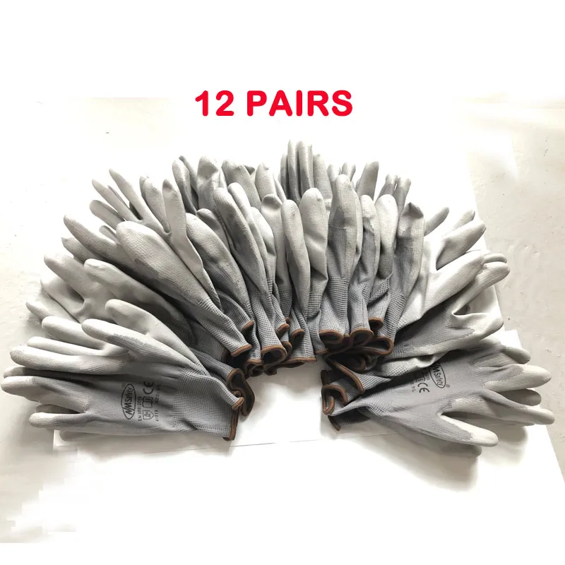 Рабочие перчатки с нитриловым покрытием 12 пар/24 шт. | Безопасность и защита