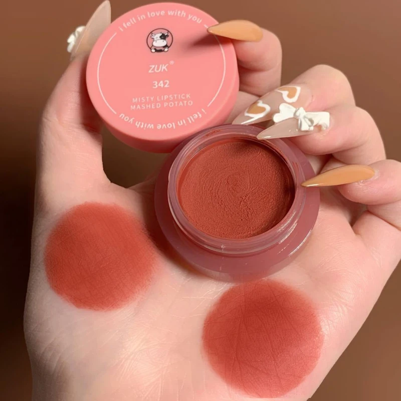 

3 Colors Canned Lip Gloss Strawberry Lip Mud Matte Lip Glaze Sexy Lipstick Pigment Makeup With Strong Box Beauty Lip Makeup