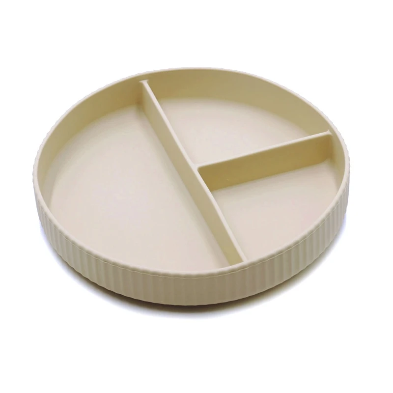 

Baby Safe Silicone Dining Plate Solid Cute Cartoon Children Dishes Training Tableware Kids Feeding Suction Bowls
