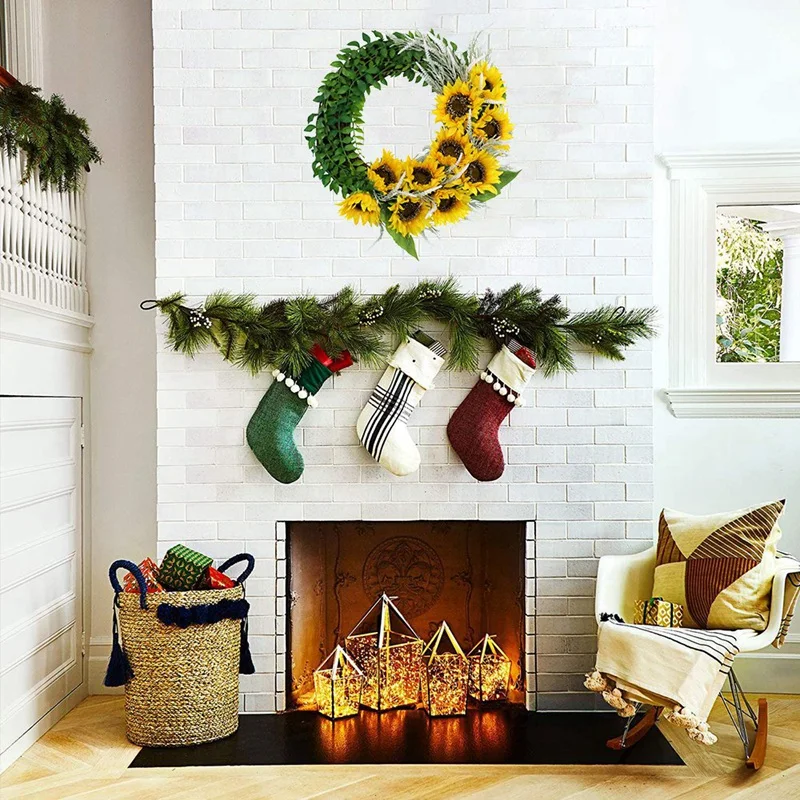 

Artificial Sunflower Wreath for Front Door Wall Hanging Window Wedding Party Indoor Outdoor Home Decor