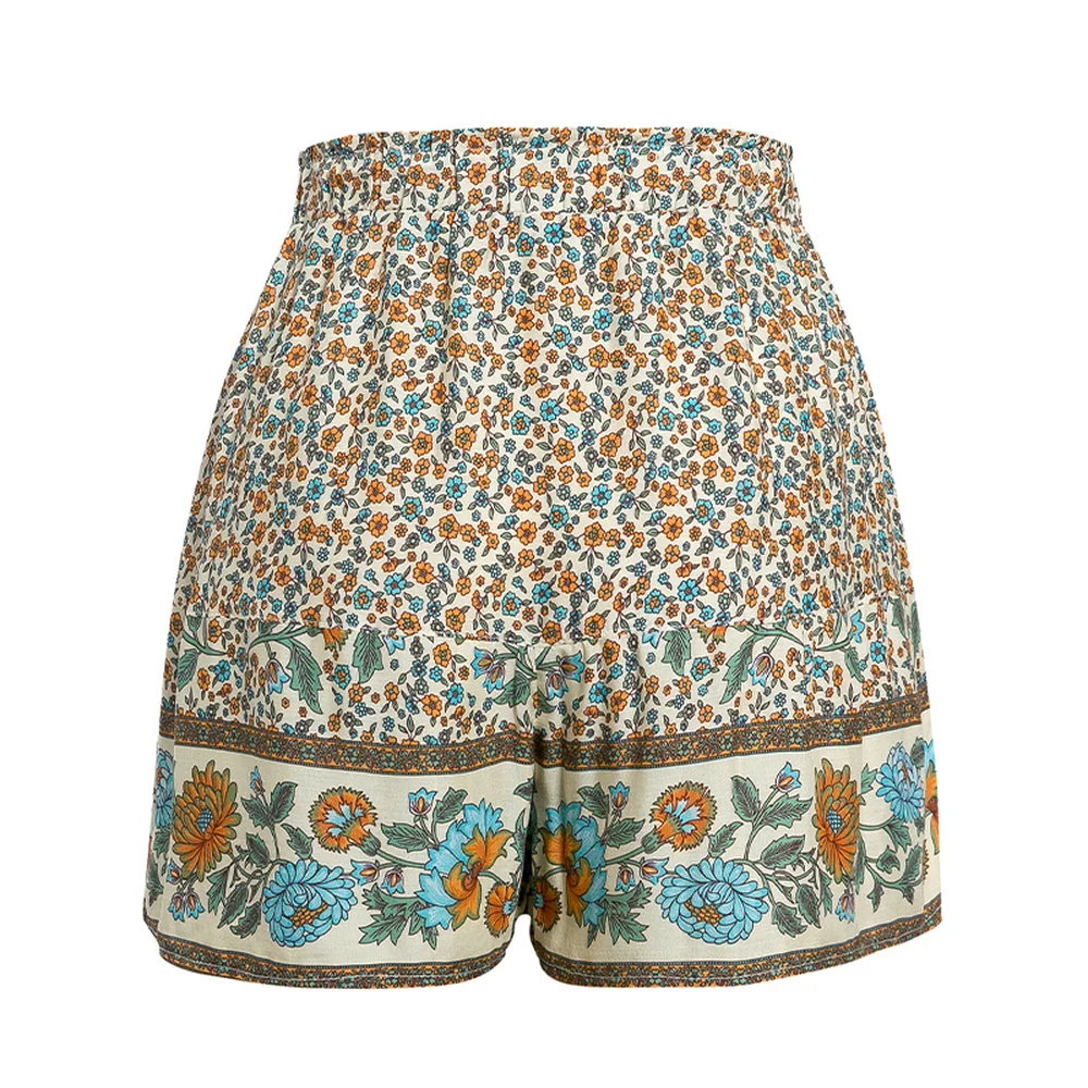 Весна и лето 2020 новые женские Богемные национальные шорты со средней талией с