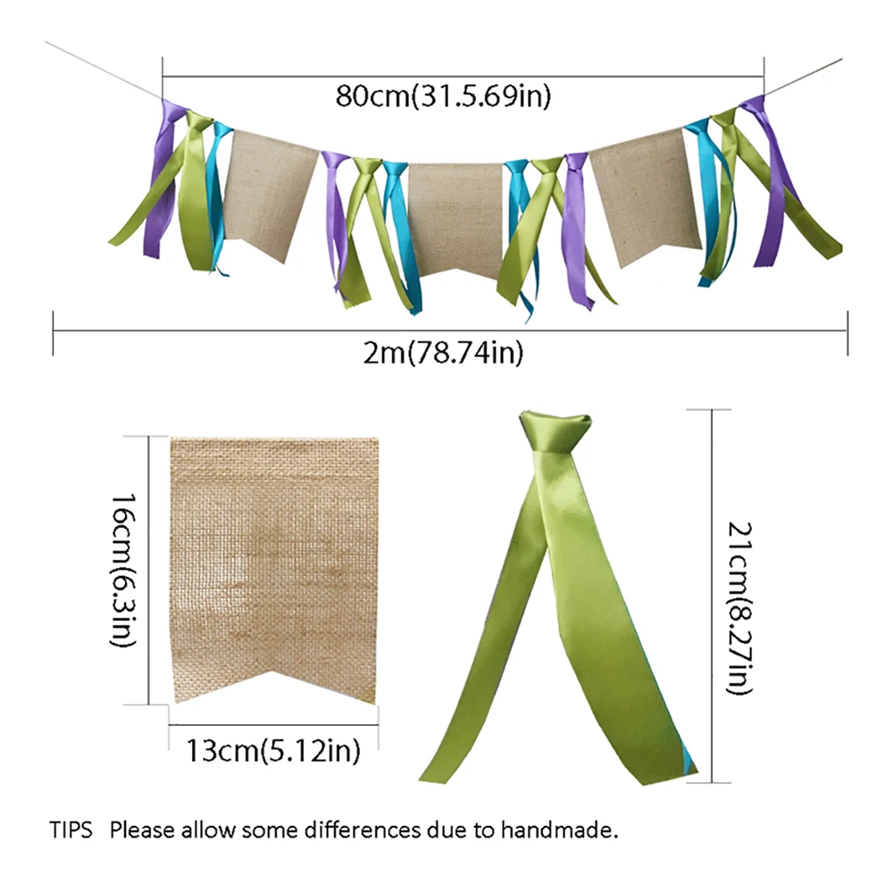 Синий фиолетовый зеленый лента с днем рождения ребенка душ юбилей вечеринка