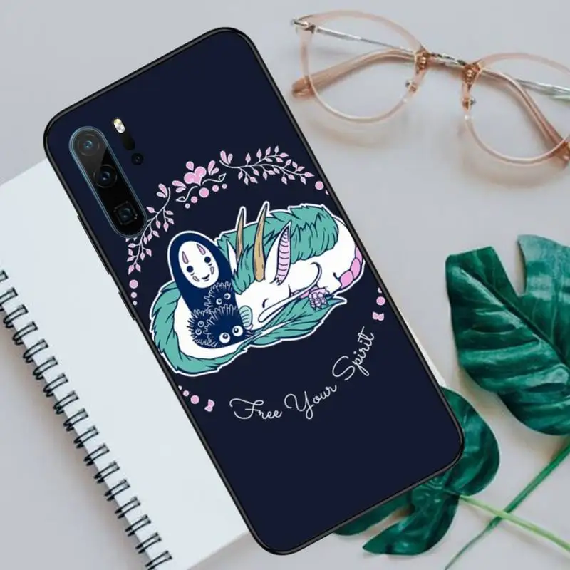 

Cartoon Studio Ghibli Spirited Away Phone Case For Huawei honor Mate P 9 10 20 30 40 Pro 10i 7 8 a x Lite nova 5t