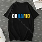 Блузка с принтом Канарских островов, гавайская рубашка с принтом в стиле аниме Харадзюку