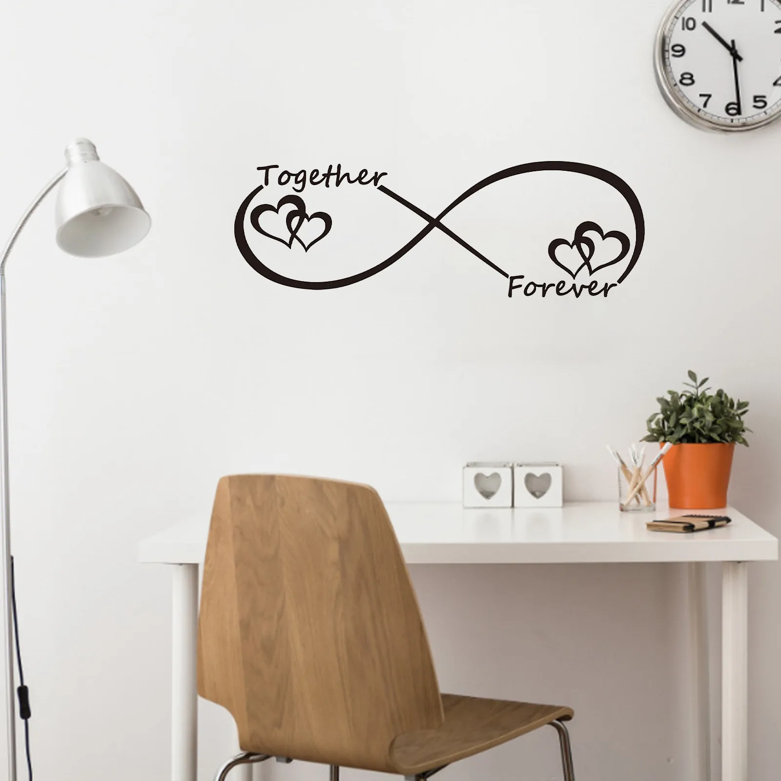 Персонализированные любовь ко Дню Святого Валентина настенные наклейки слова