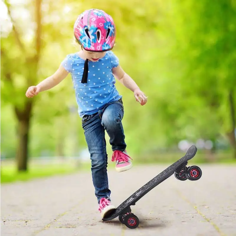 Skateboard Double Rocker Board 4 Wheels Shortboard Children Teenager Figure Skating Street Alloy Bearing Non-slip Surface