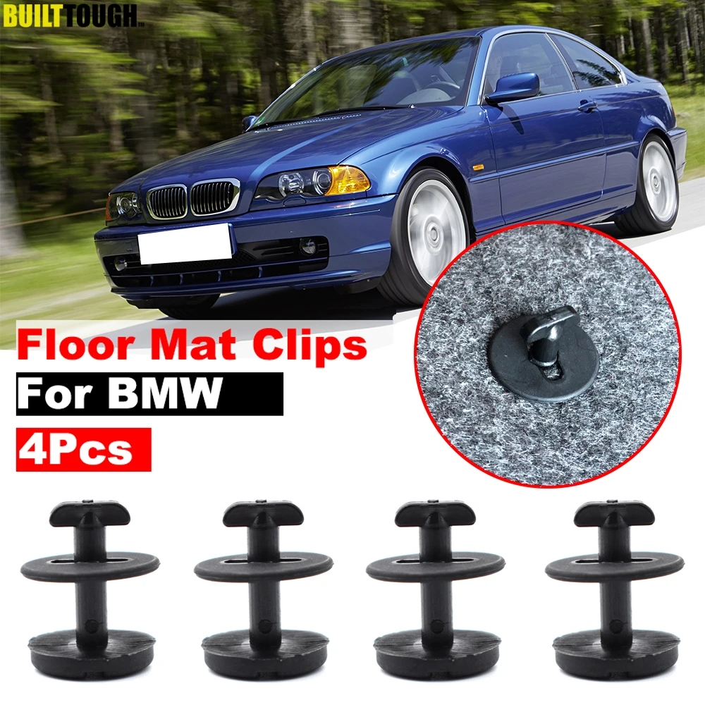 

4 шт. автомобильные крепежные зажимы для напольного коврика, поворотный зажим для фиксации ковра для BMW E46 E38 E34 E32 E39 3 5 7 серий, устойчивые фиксаторы