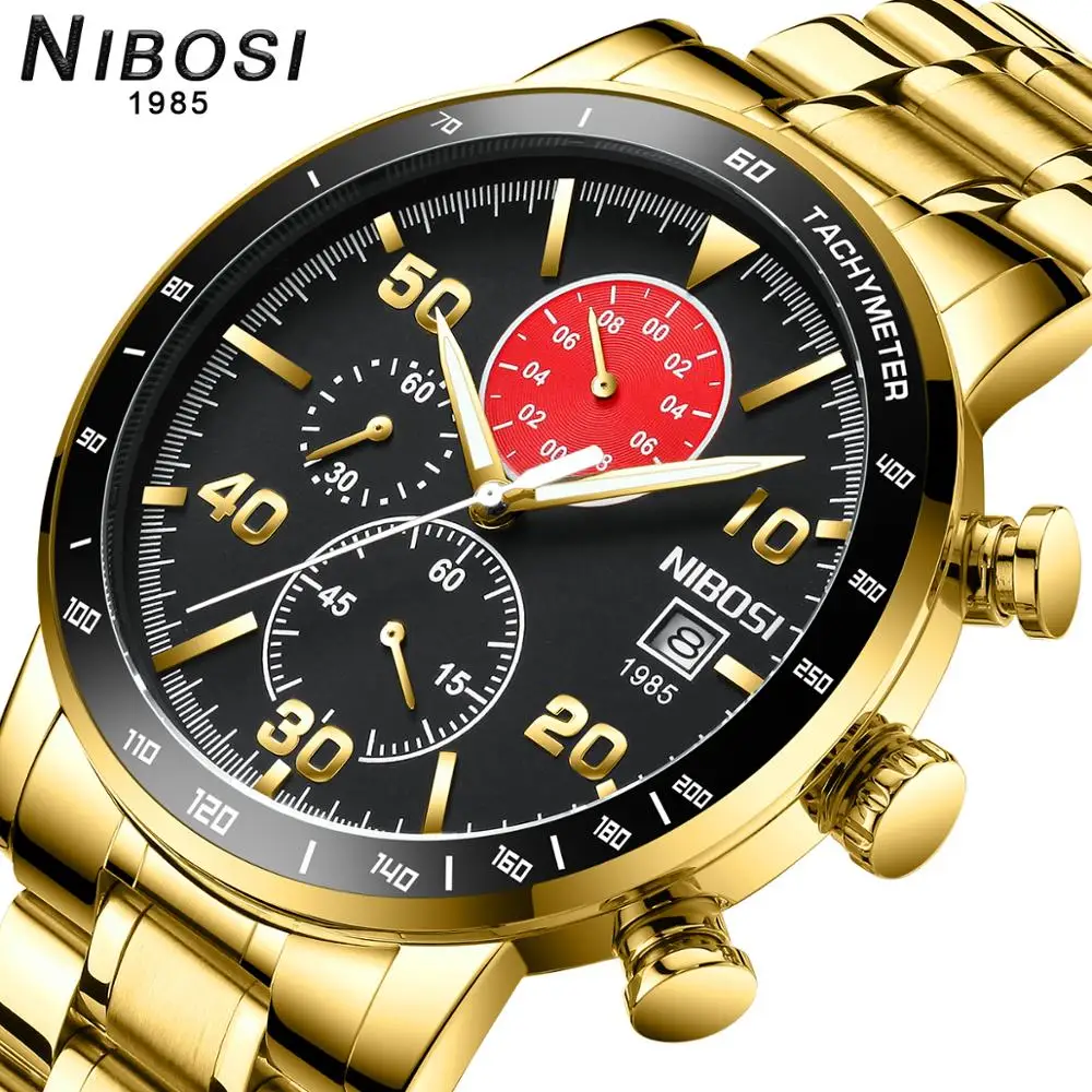 

Quartz watch men NIBOSI 2020 military Luxury Top Brand Business watches man sport Waterproof Clock WristWatch Relogio Masculino