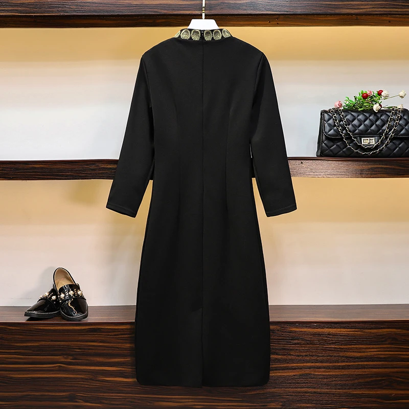 HAMALIEL Новый размера плюс S-3XL Весна облегающее платье класса люкс для женщин с