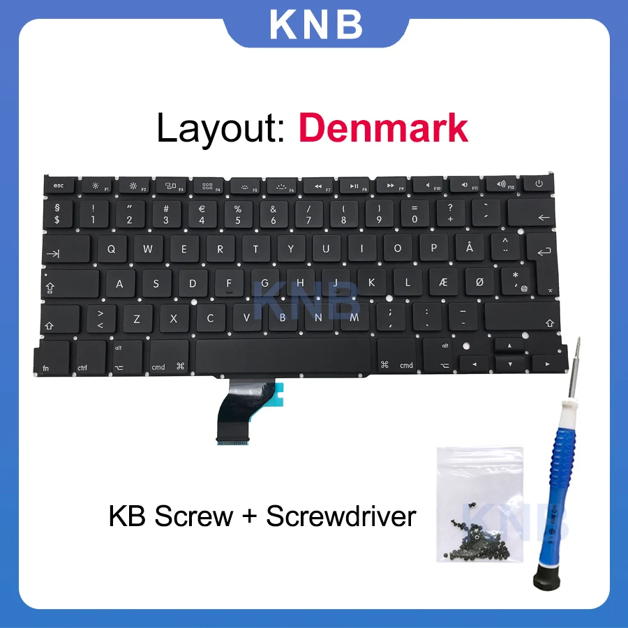 

Клавиатура A1502 для Macbook Pro Retina 13 дюймов, с винтами