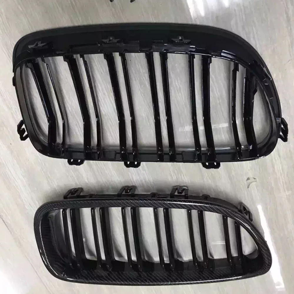 Передний бампер F10 из углеродного волокна + ABS решетка гриля для BMW 520i 528i 530i 535i 520d 525d