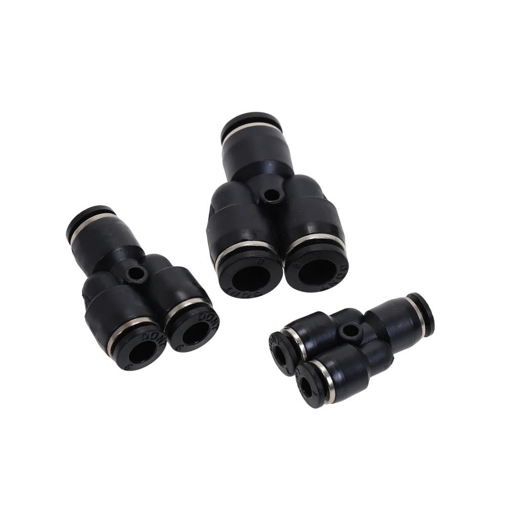 Черная 3 сторонняя Y образная пневматическая трубка с наружным диаметром 4 16 мм