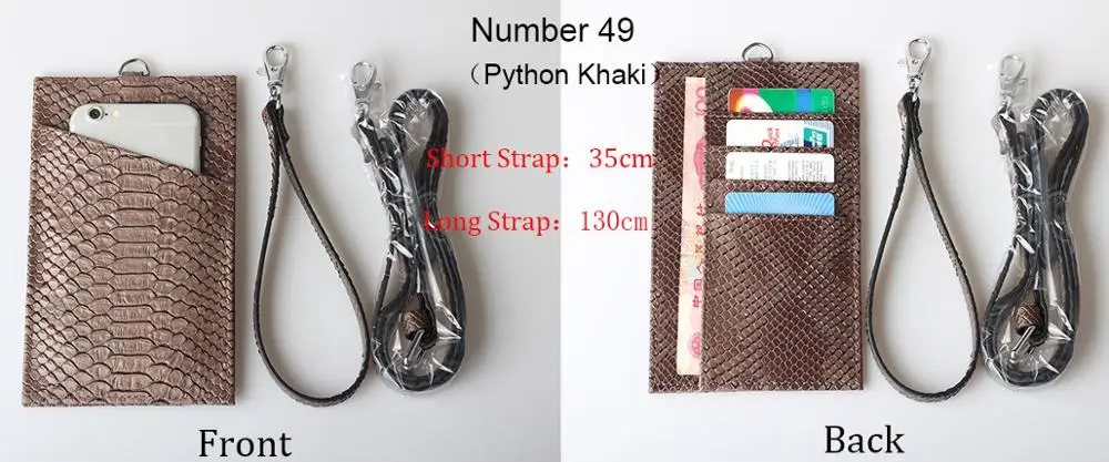 Number 49 TOPHIGH, натуральная кожа, держатель для карт, для мужчин и женщин, коровья кожа, с узором «крокодиловая кожа», кошелек,, на заказ, с именем, ID, кредитная карта, кошелек - Цвет: Number 49