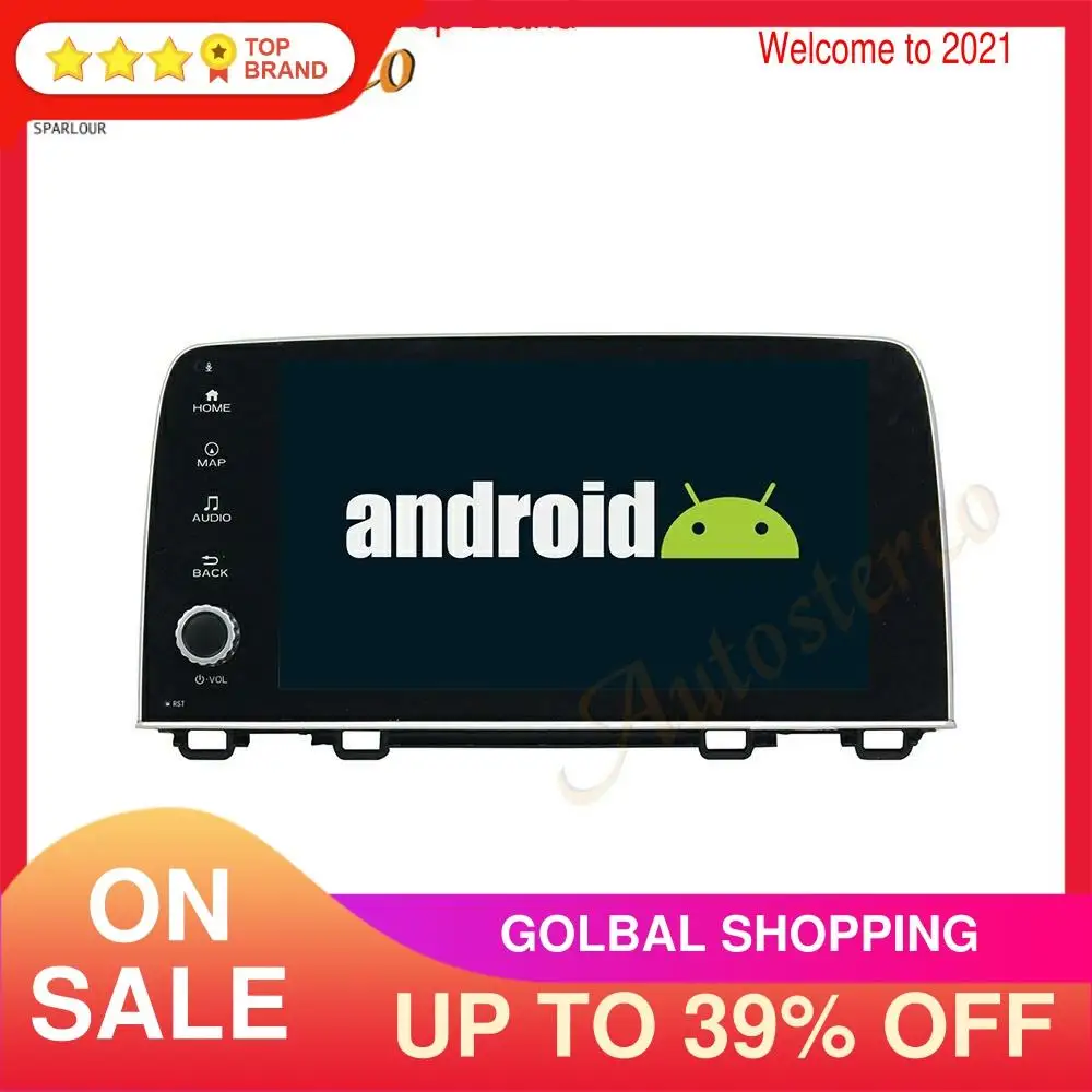 

Беспроводной Carplay для Honda CRV CR-V 2017 2018 2019 2020 Android 10, автомобильный GPS-навигатор, автомобильный мультимедийный плеер, автомобильное радио, головн...