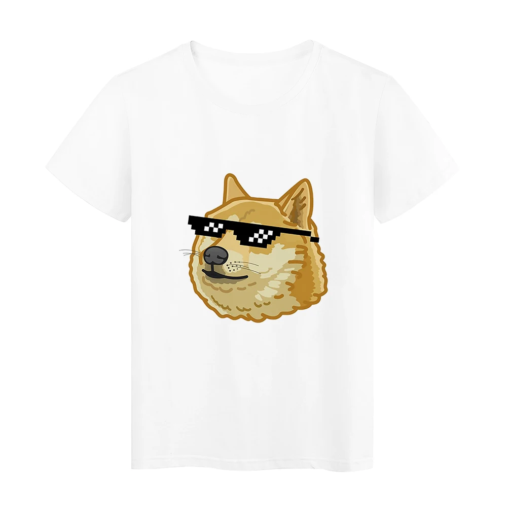 

Funny Shiba Inu Printed T shirt Streetwear Women Tops Personalized Design Harajuku T-shirts Female Summer Dropshipping