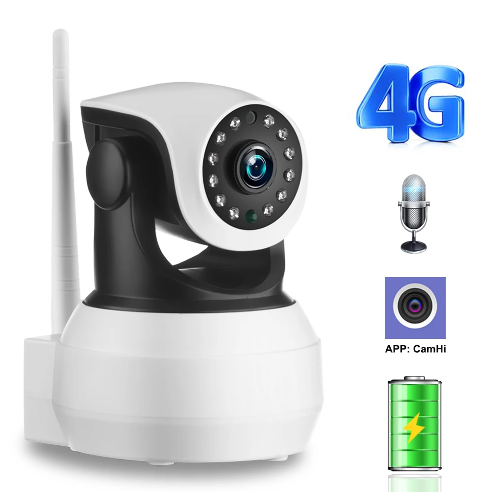 3G 4G sim карта IP камера Встроенная батарея видео наблюдение 1080P HD домашняя