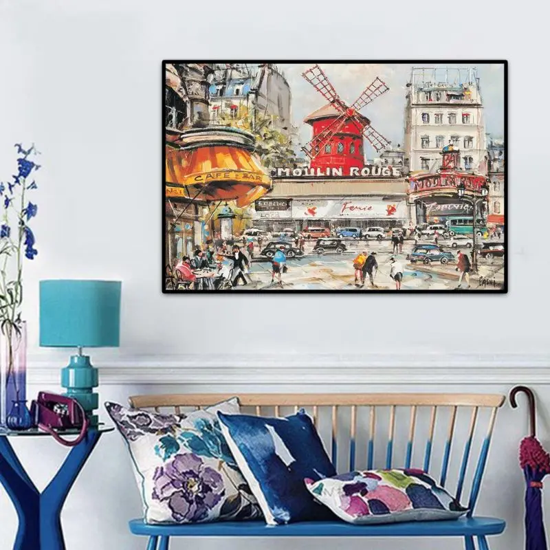 

Jigsaw Puzzles 1000 Pieces Paper Assembling Picture Landscape Puzzles Toys For Adults Children Kids Games Educational-Moulin Rou