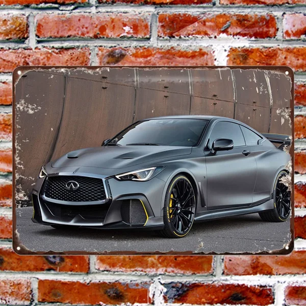 

Infiniti Sport Car Metal Tin Sign Home Wall Posters Bedroom Wall Decor