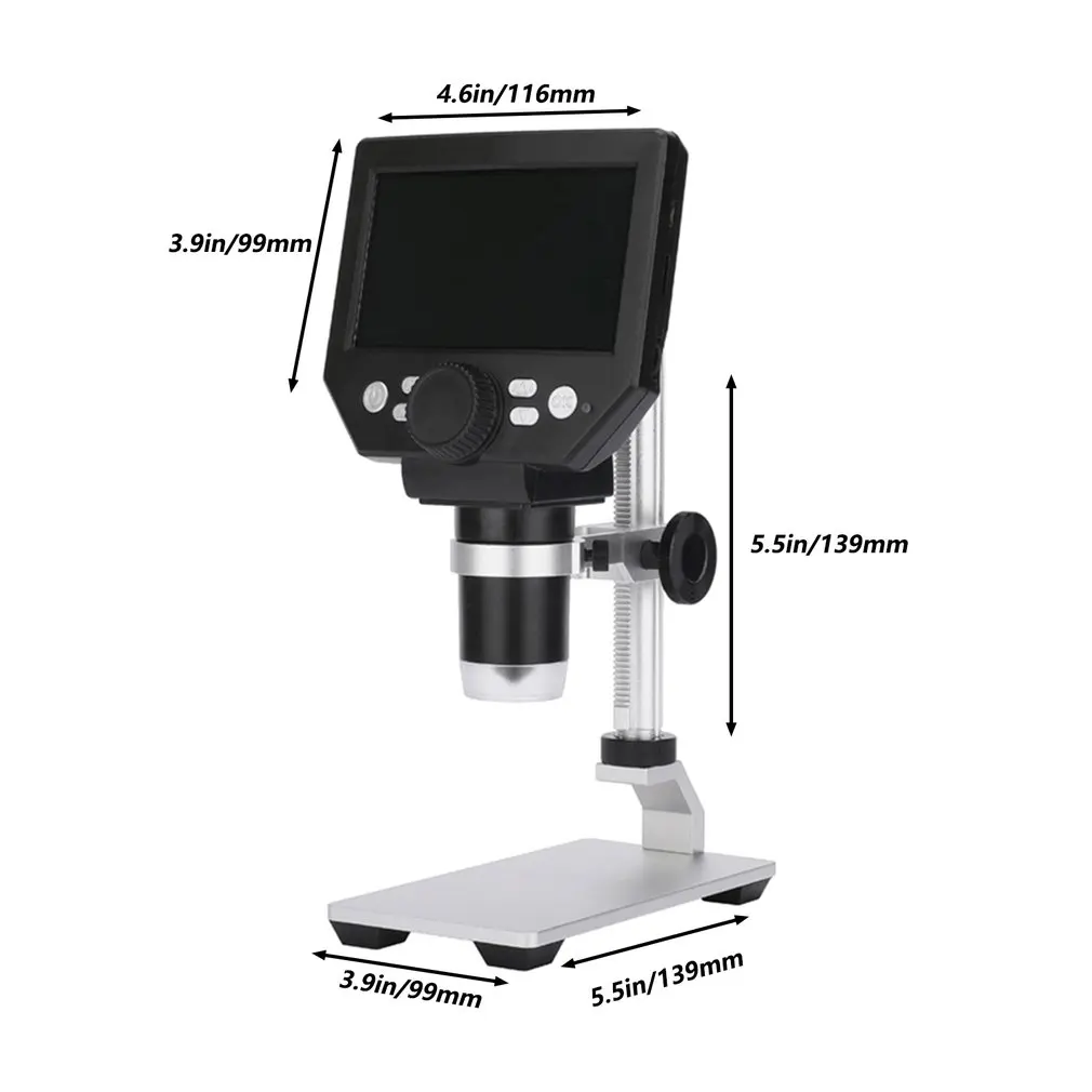 

Lcd Digital Microscope 4.3 Inch 1080p 1000x Magnification Zoom Wireless Usb Stereo Microscope Camera Video Recorder