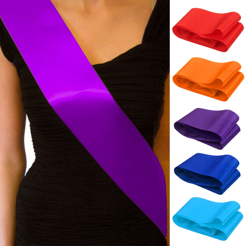 Твердые Цвет пустой плечевой ремень невесты створки к Рождеству лента на