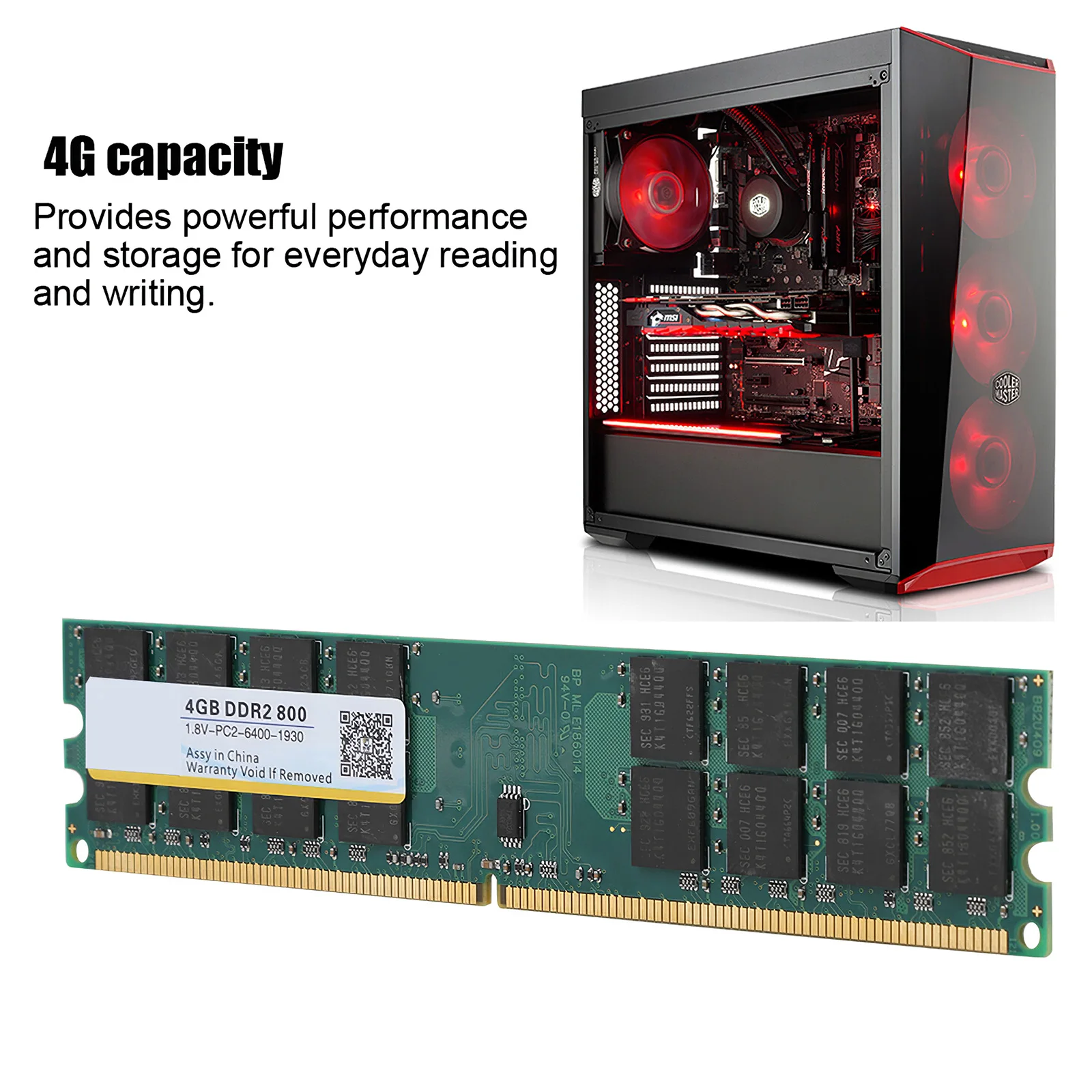 Компьютер замена Оперативная память модуль компонент печатной платы 4 Гб и 800 МГц