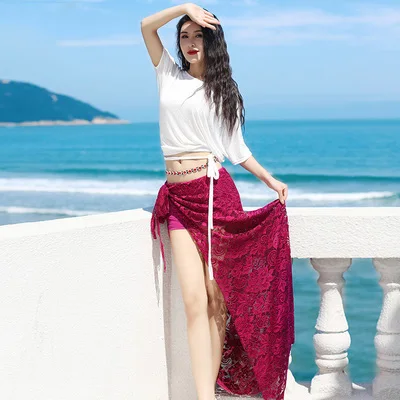 2020 новый летний костюм для танца живота сексуальный топ + кружевная юбка восточная женская длинная выступление.