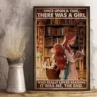 Однажды была девушка, которая действительно понравилась постер для чтения, Ретро Художественный Настенный декор, металлический постер со знаком