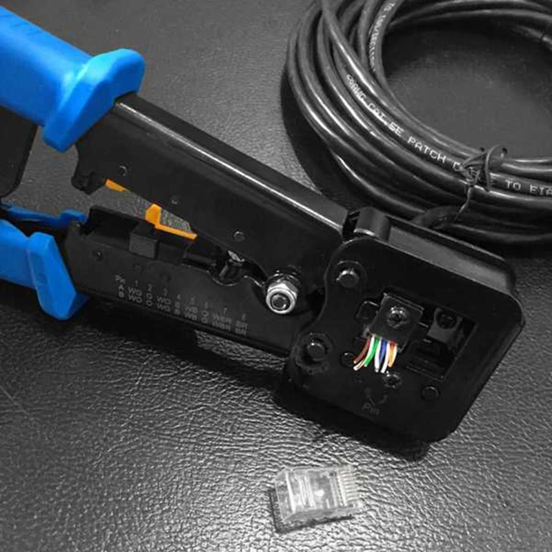 Promotion! Ez Rj45 Crimp Tool for Cat 5 / 6 Pass- Through Connectors Ethernet Cable Ratchet Crimping T | Инструменты