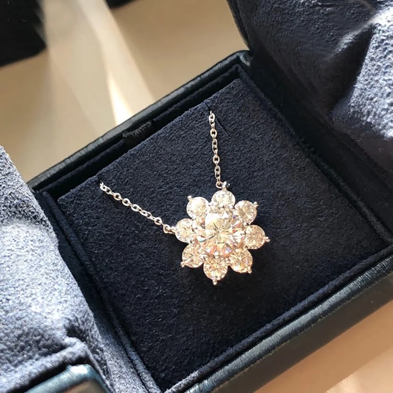 

Брендовые модные вечерние ювелирные украшения для женщин, кулон для банкета, ожерелье из стерлингового серебра 925 пробы, ожерелье гипербола...