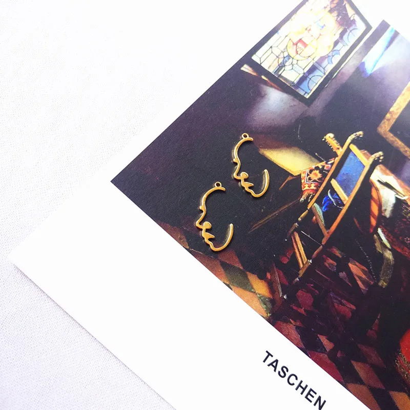 Украшения покрытые золотом серьги Забавный дизайн сделай сам медные Подвески 10 |