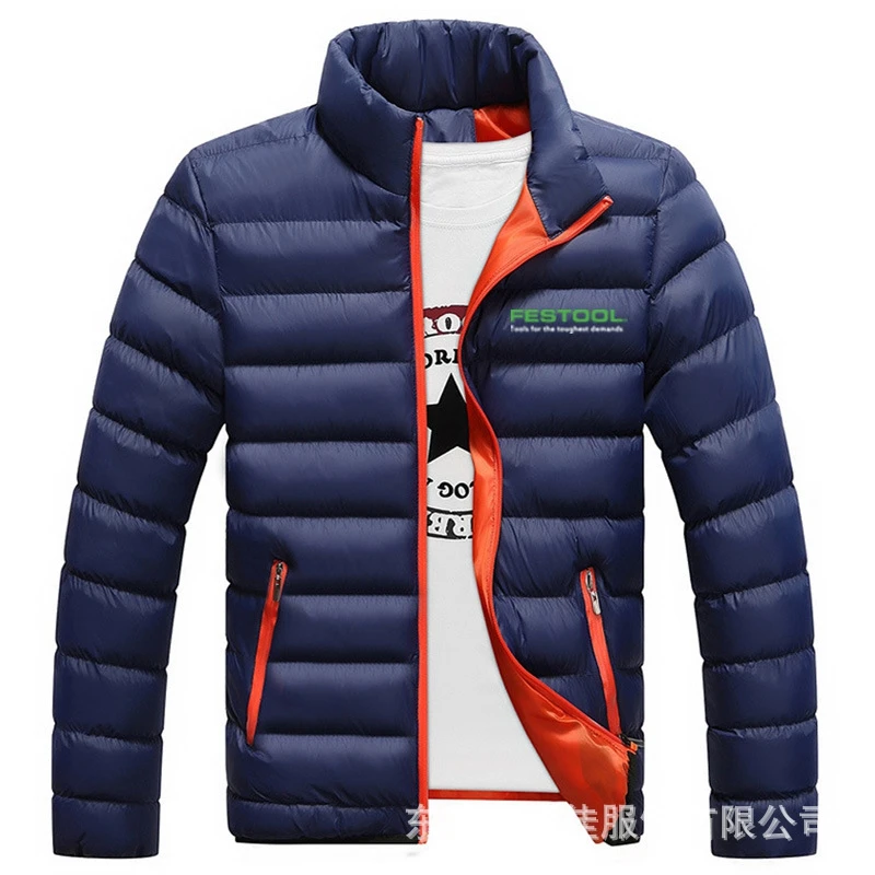 

Новинка 2021, куртки, парка festool, осенне-зимняя теплая верхняя одежда, брендовые облегающие мужские пальто, Повседневная ветровка, стеганая ку...