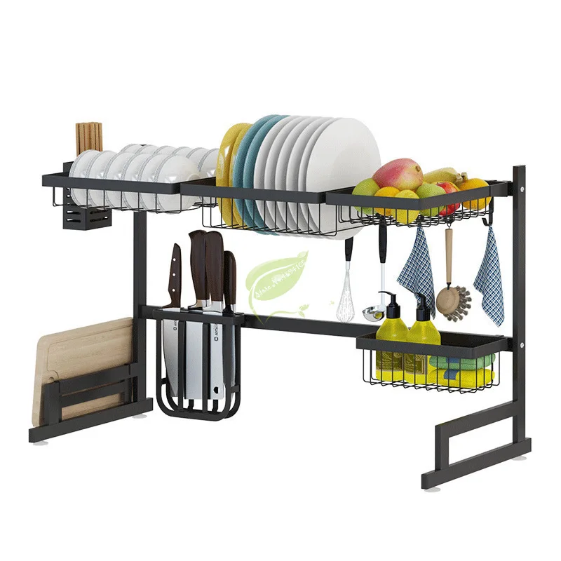 37%Multi Use Stainless Steel Dishes Rack Stready Sink Drain Kitchen Oragnizer Storage Dish Shelf Strong Bearing | Дом и сад