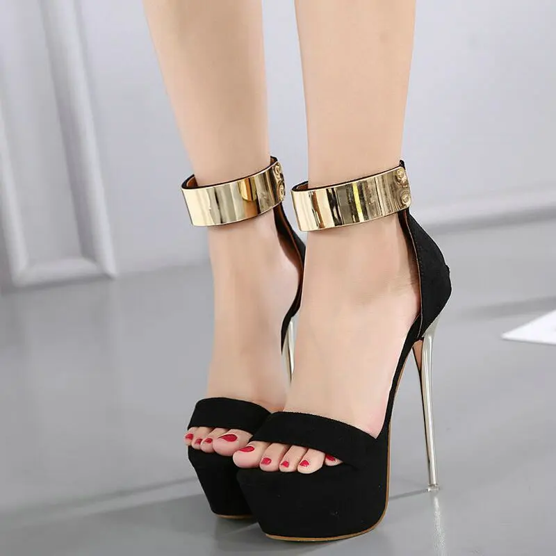 

New fanshion Woman Sandals Peep Toe High Heel Shoes Non-slip women bling Sequin platform High Heels Pumps Sandals