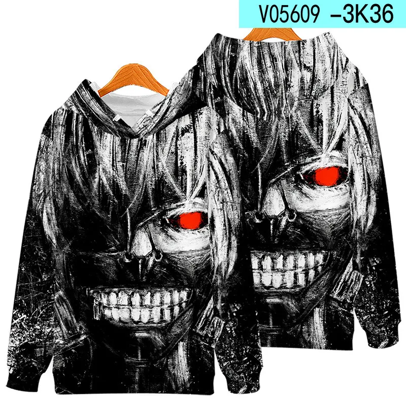 Японское аниме Токийский Гуль канеки Кен Косплей Толстовка для женщин и мужчин