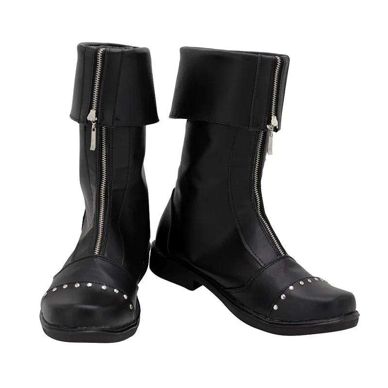 Final Fantasy VII Cloud Strife Cosplay Boots Double Zipper S