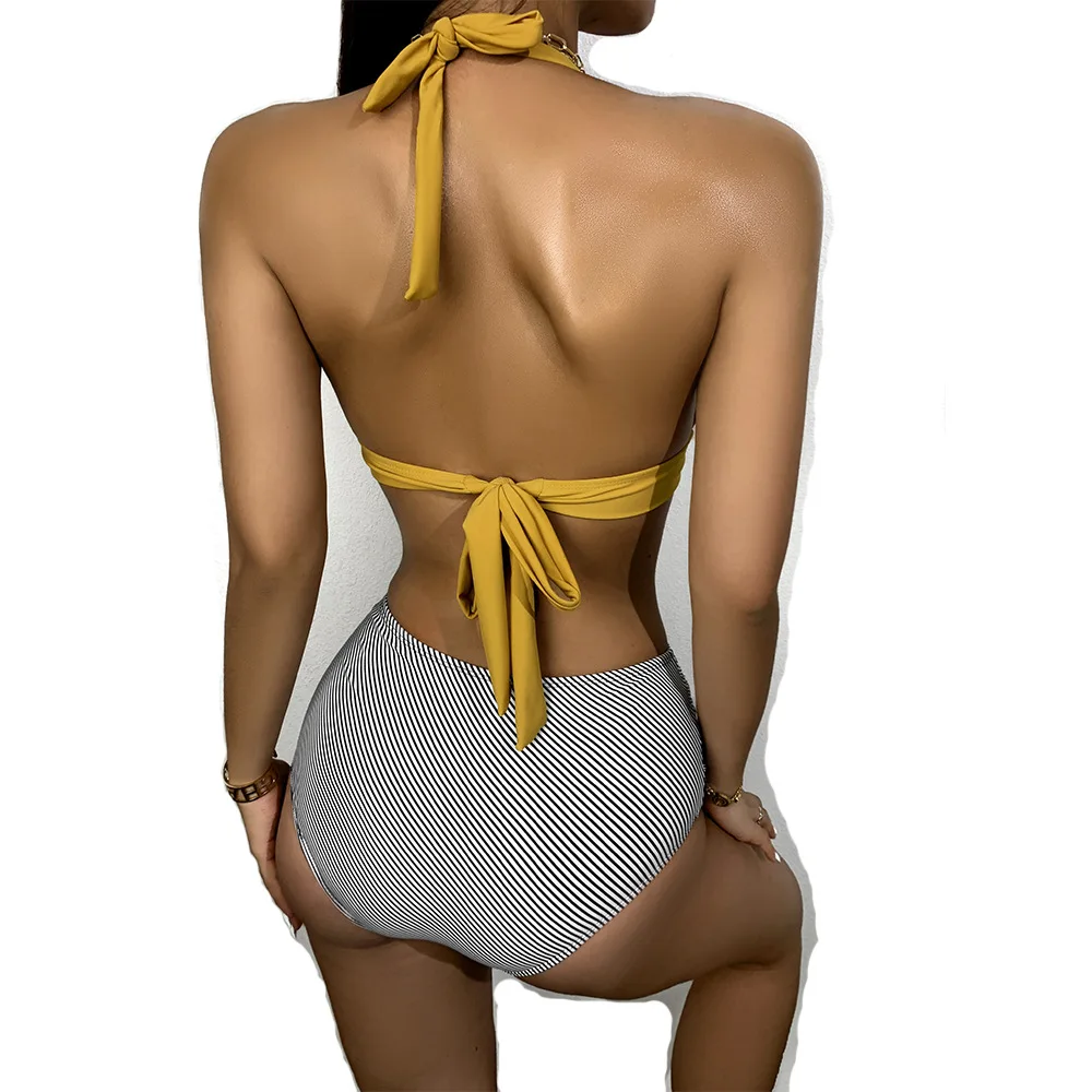 

Bikini 2021 Swimsuit The New Spring Summer Lovely Stripe Sexy Durable