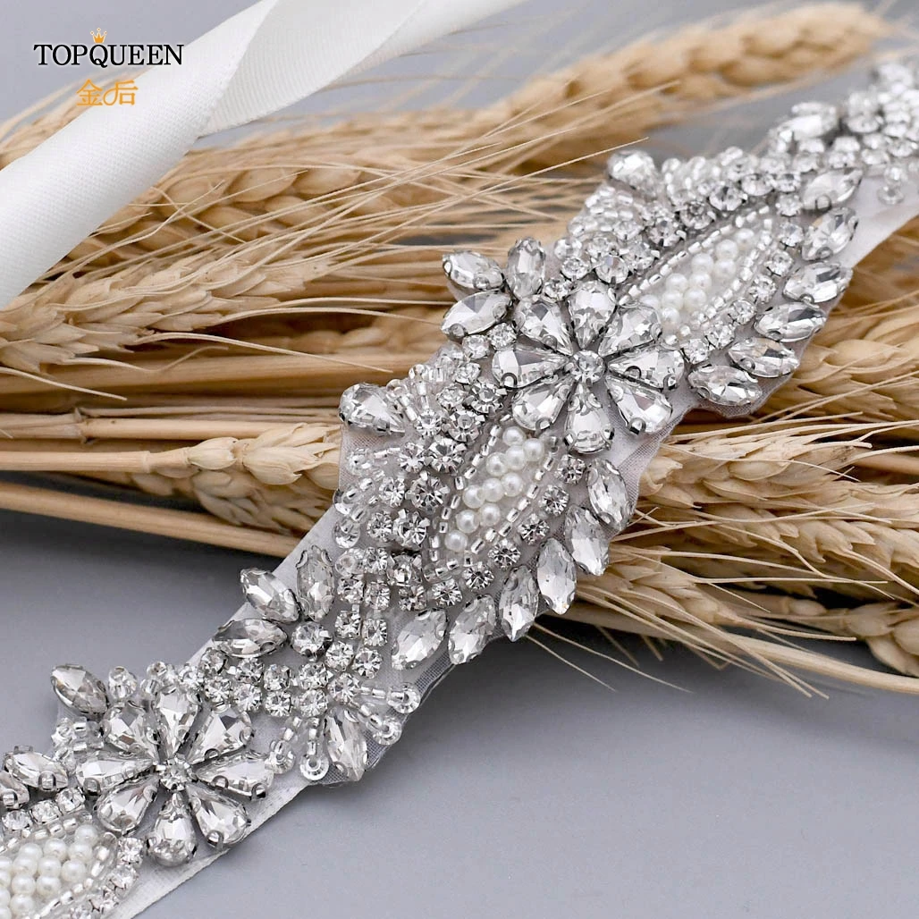 TOPQUEEN S481 роскошный Кристальный стразы свадебный пояс новый дизайн свадебные
