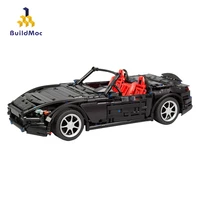 buildmocal technical car moc supercar speed champions city racers vehicle sport car building blocks bricks technical toy for boy