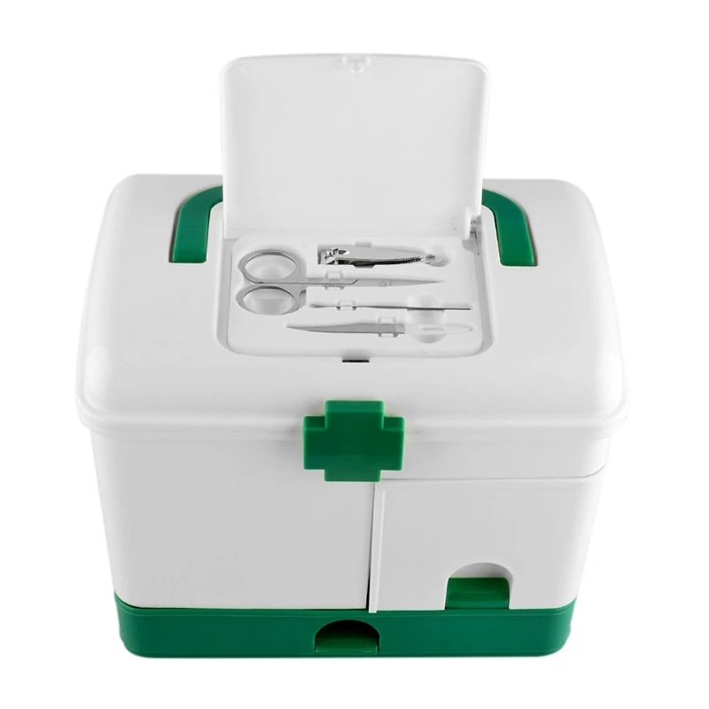 Контейнер для аптечки медицинский пластиковый органайзер лекарств оказания