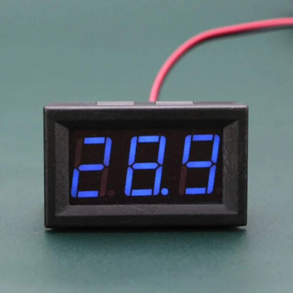 

1 PC New Mini DC 5-120V Voltmeter Blue LED Panel 3-Digital Display Voltage Meter 2-wire