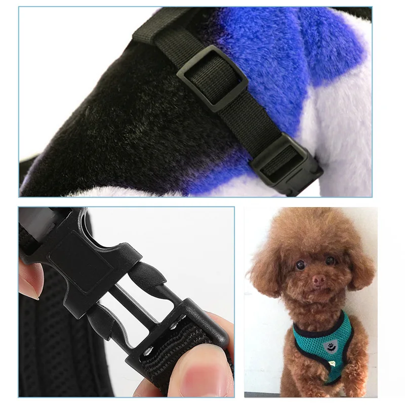 Регулируемая шлейка для собак жилет Воздухопроницаемый нейлоновый поводок