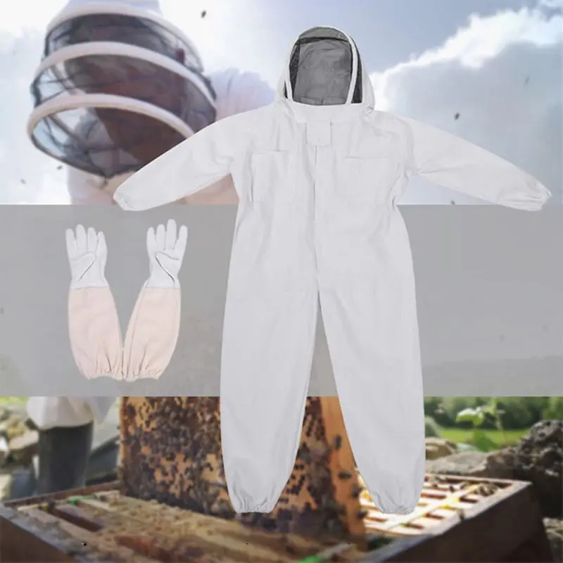 

Профессиональный костюм пчеловодства (все в одном, перчатки), фата для ограждения, полная защита для профессионалов и начинающих
